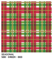 XMAS Plaid Tissue Paper