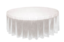 Clear Round Plastic Table Cover 84in