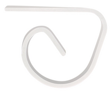 White Plastic Table Cover Clips 4ct