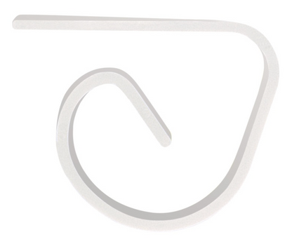 White Plastic Table Cover Clips 4ct