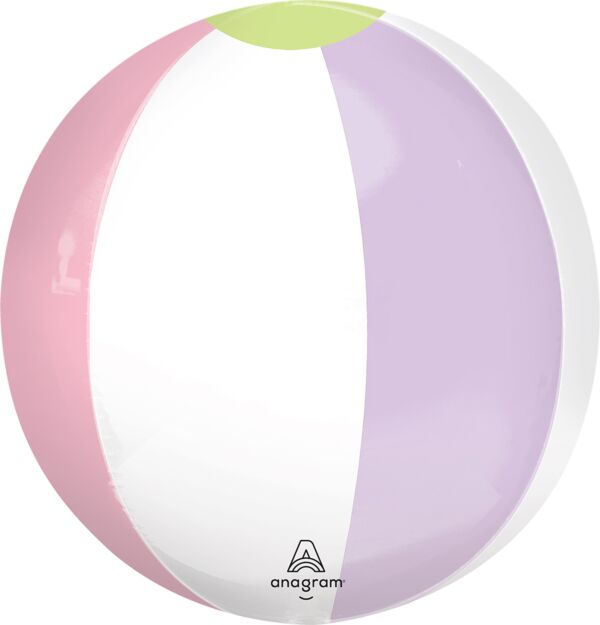 #S48 Pastel Beach Ball Orbz Balloon