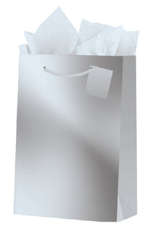 Metallic Silver Gift Bags