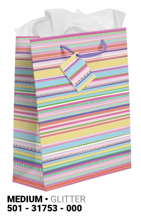 Stripes Medium Gift Bag