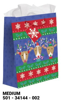 XMAS Uglu Sweater Medium Gift Bag