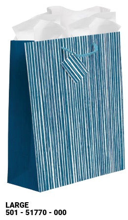 Blue Stripe Large Gift Bag