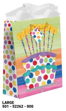 Birthday Cake Large Gift Bag