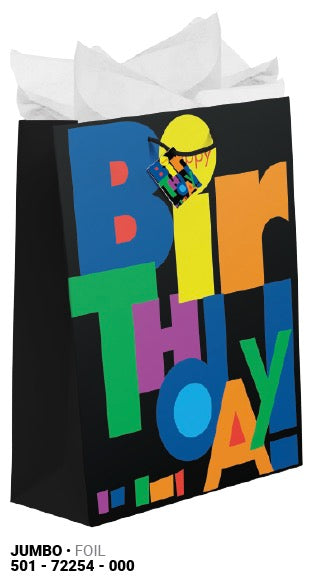 Bold Birthday Jumbo Gift Bag