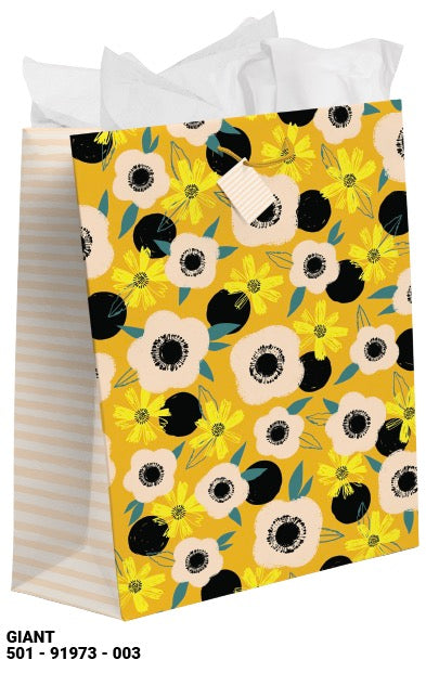 Yellow Floral Giant Gift Bag