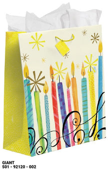 Birthday Candles Giant Gift Bag