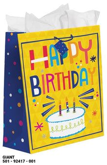 Happy Birthday Giant Gift Bag