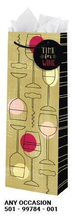 Wine & Corkscrew Wine Gift Bag