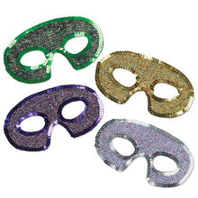 Sequin-Lame Half Masks - 1 Assorted Color