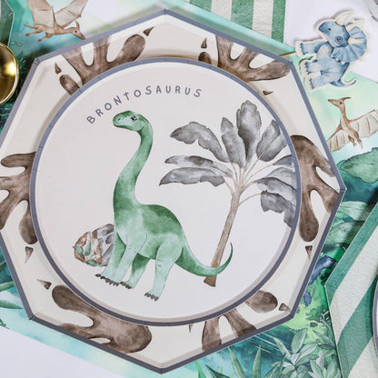 Dinosaur Paper Plates – 8 in Partyware
