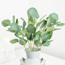 18" Artificial Silver Dollar Eucalyptus Greenery Leaves Bush