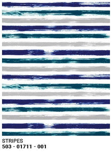 Roll Wrap Stripes Blue/Grey 30in x 5ft