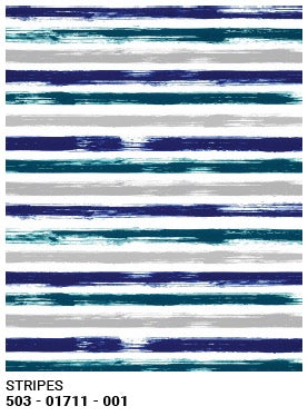 Roll Wrap Stripes Blue/Grey 30in x 5ft