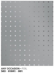 Roll Wrap Silver Dots 30in x 5ft