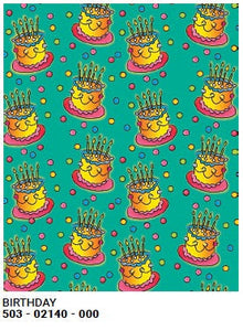 Roll Wrap Birthday Cakes 30in x 5ft