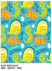 Roll Wrap Dinosaurs 30in x 5ft