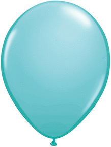 16in Helium Inflated Latex Balloon - Caribbean Blue