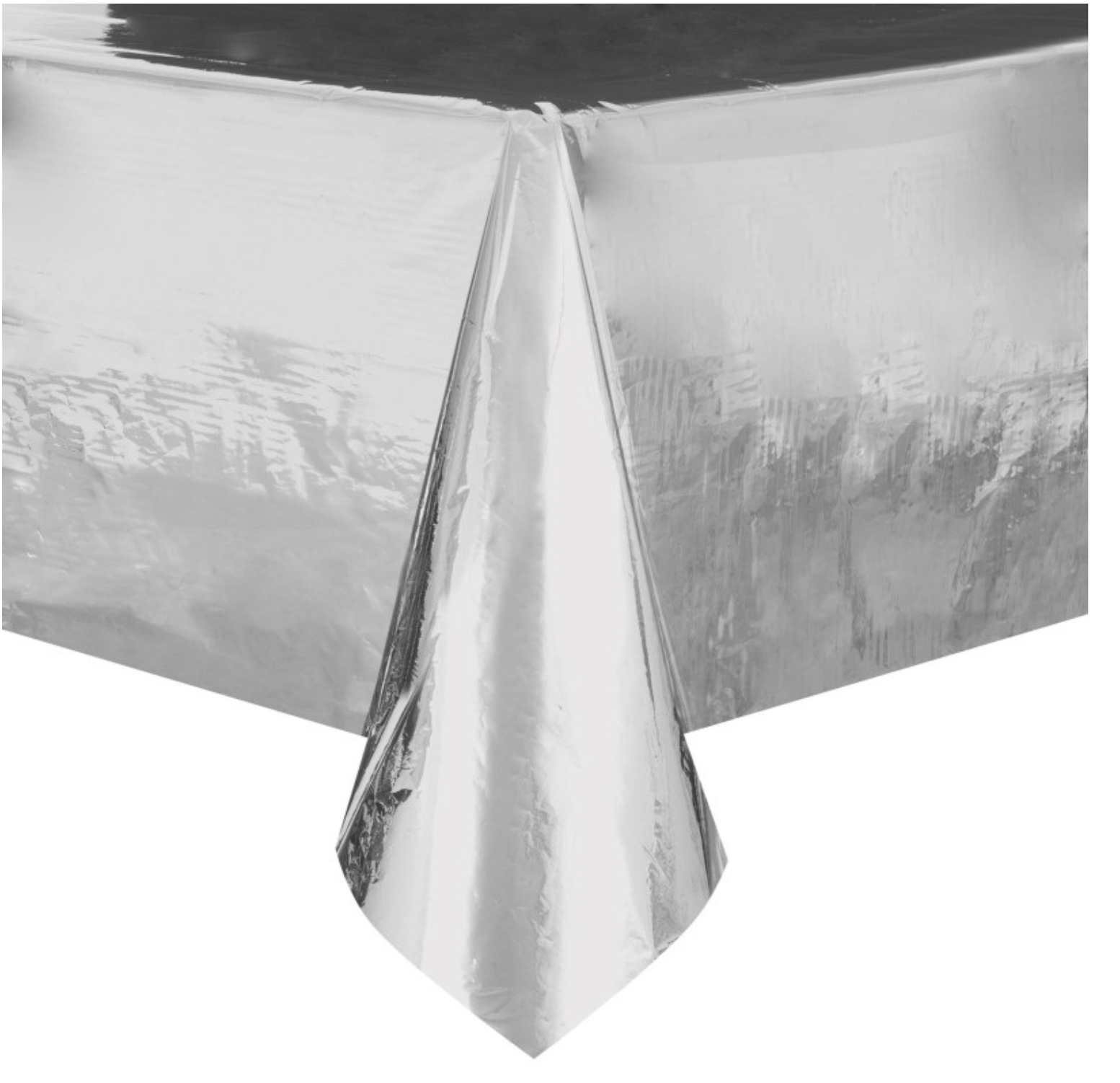 Silver Foil Rectangular Table Cover 54in x 108in