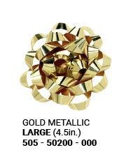 4.5in Bow - Gold - Metallic