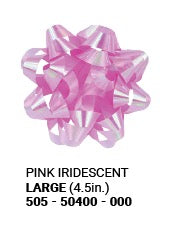 4.5in Bow - Pink Iridescent