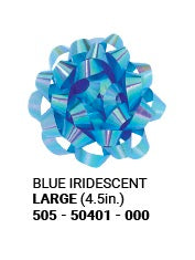 4.5in Bow - Blue Iridescent