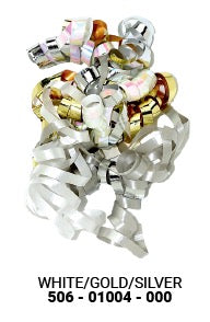 Curl Swirl - White, Gold, Silver