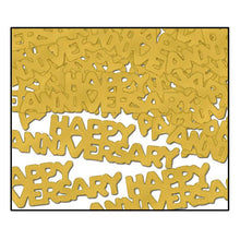 Happy Anniversary Confetti Gold