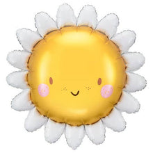 #627 Daisy Sun Foil Balloon 35 in.