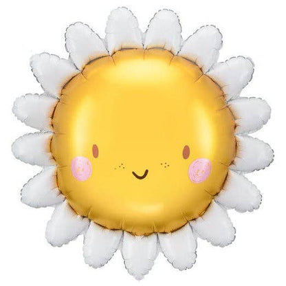 #627 Daisy Sun Foil Balloon 35 in.