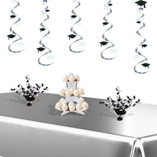 Graduate Cap Gleam 'N Burst Centerpiece - BW