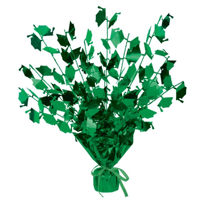Graduate Cap Gleam 'N Burst Centerpiece - Green