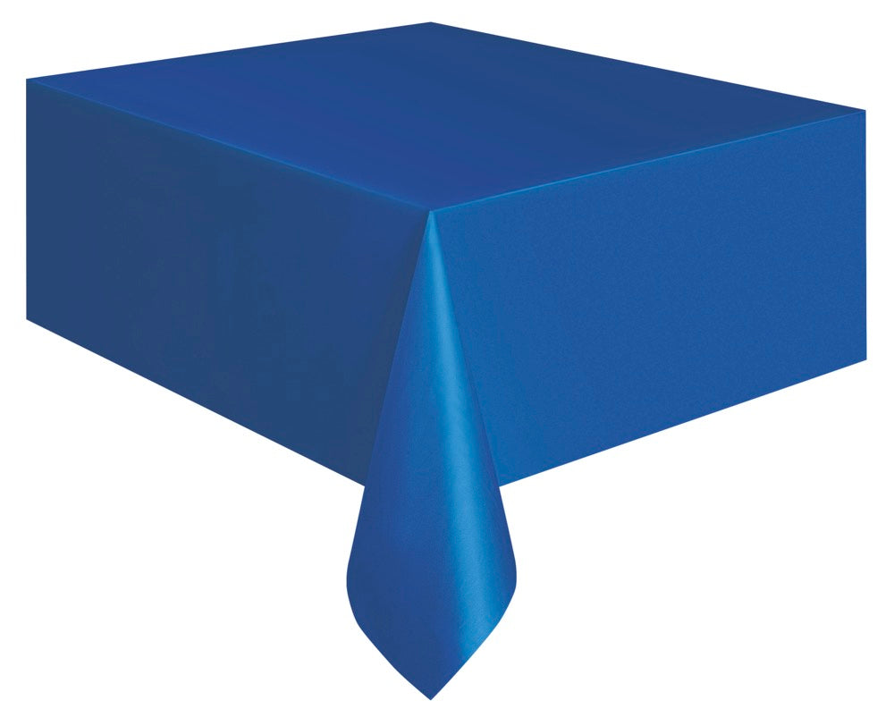 Royal Blue Plastic Rectangle Table Cover 54" x 108"