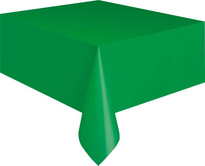 Green Plastic Rectangle Table Cover 54" x 108"