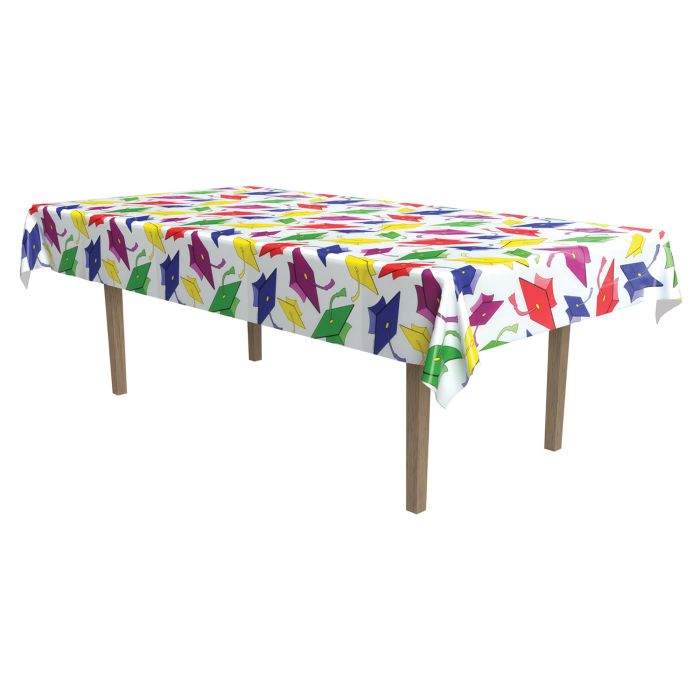 Graduation Color Caps Table Cover