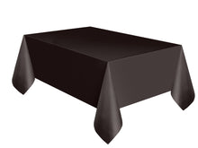 Black Plastic Rectangle Table Cover 54" x 108"