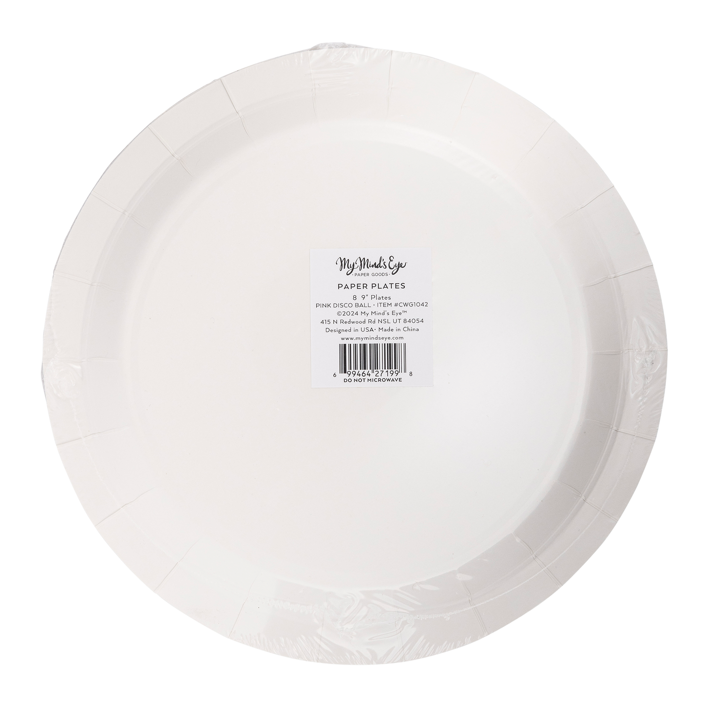 Disco Ball 9in Paper Plates 8ct