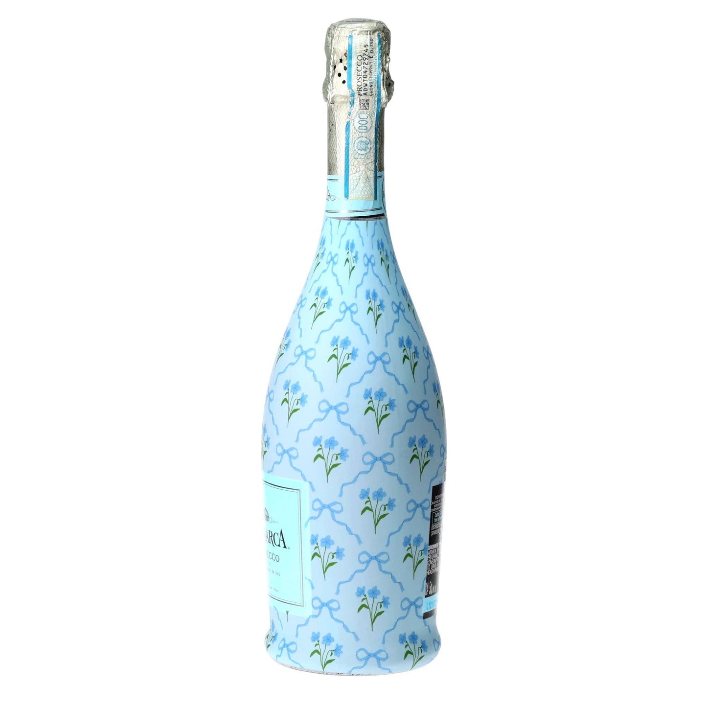 Beau Bottle Blue Bows and Blossoms - Prosecco Collection