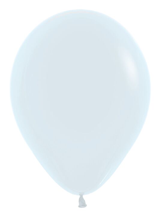 12in Helium Inflated Latex Balloon - Fashion White