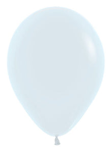 12in Helium Inflated Latex Balloon - Fashion White