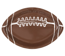 Football Shaped 9.25in Plates 8ct