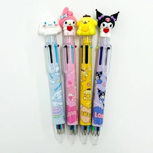 Sanrio Characters 6 Color Ball Point Pencil- 0.7mm