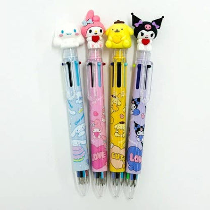 Sanrio Characters 6 Color Ball Point Pencil- 0.7mm