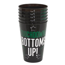 Kickoff Football 16oz Plastic Stadium Cup 6ct