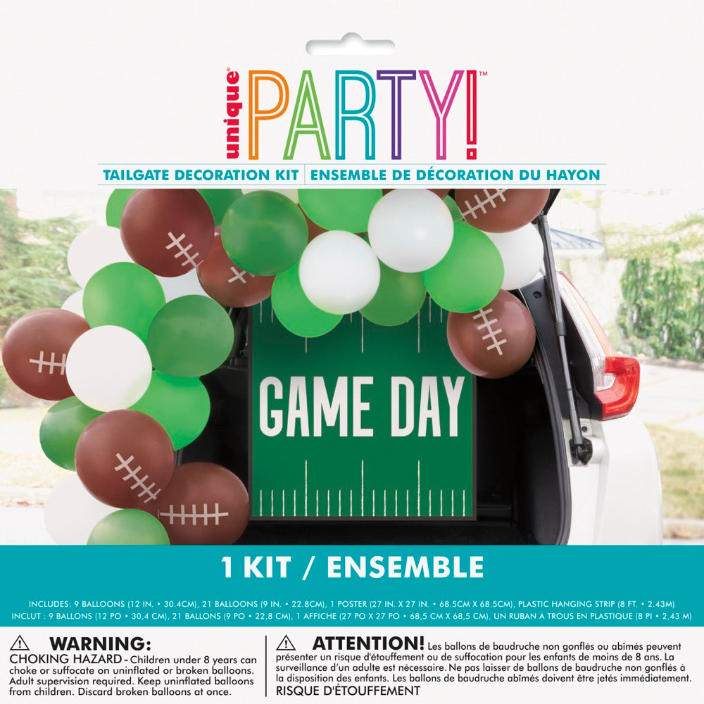 Kickoff Football Tailgate Latex Balloon and Poster Decorating Kit