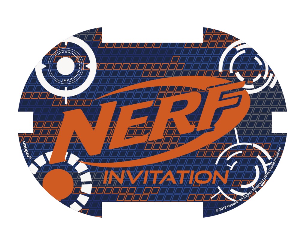Nerf Invitations 8ct