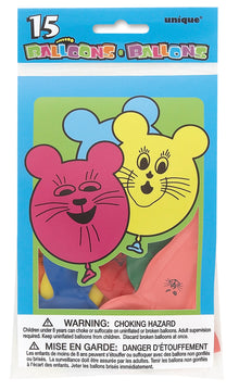 Mouse Balloons 15ct