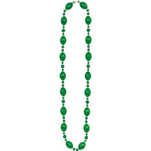 Kickoff Football Green Beaded Necklace